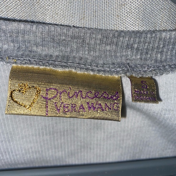 Princess Vera Wang Baseball Tee Grey and White - Picture 3 of 7